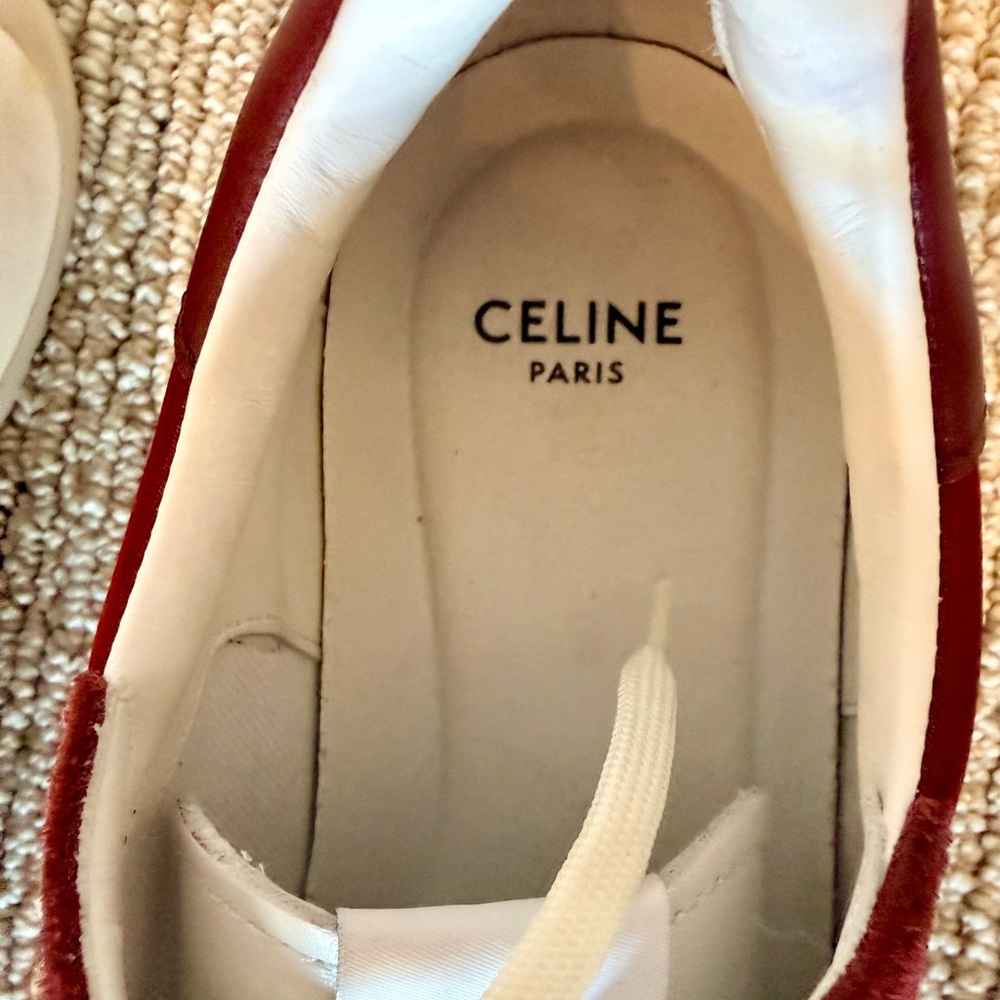 CELINE RACER - LOW TOP SNEAKER IN NYLON, SUEDE CALFSKIN AND CALFSKIN - Picture 4 of 5